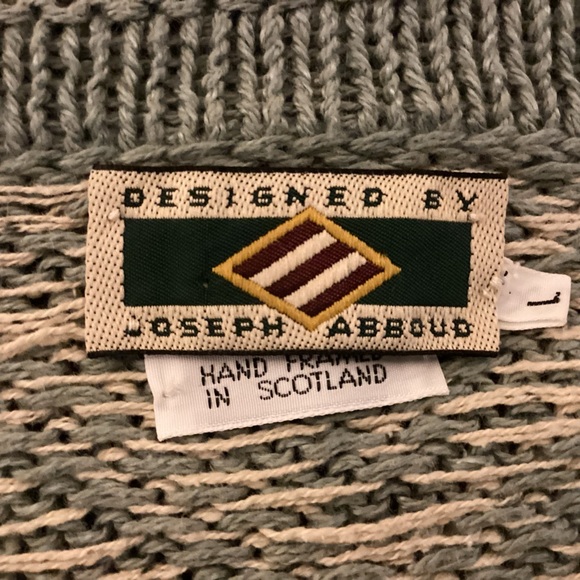 Joseph Abbound Mens Linen & Cotton Sweater Hand Framed in Scotland size large - Picture 7 of 10